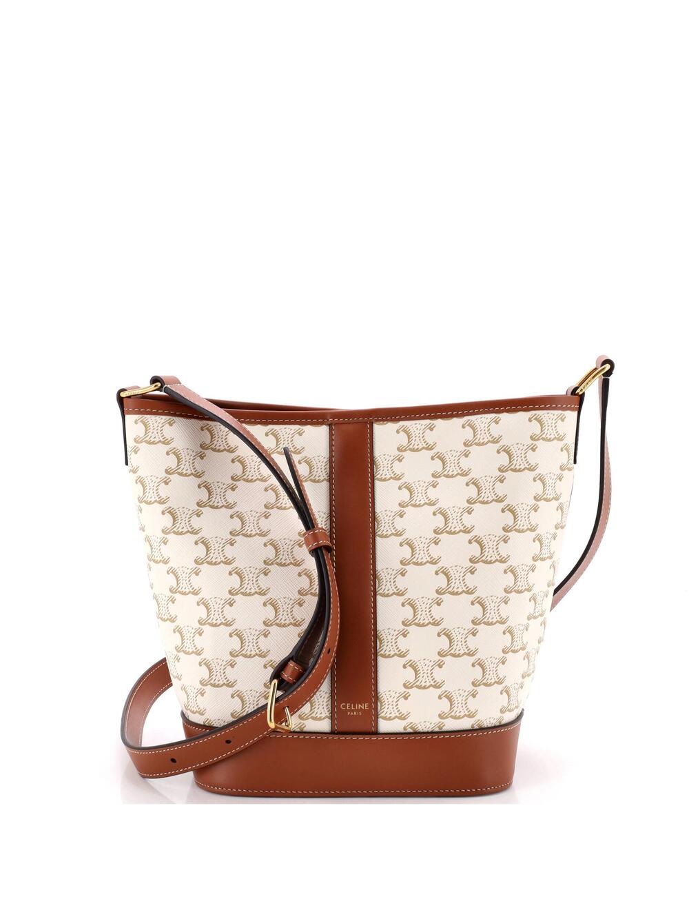 Celine Bucket Bag Triomphe Coated #348222C14B